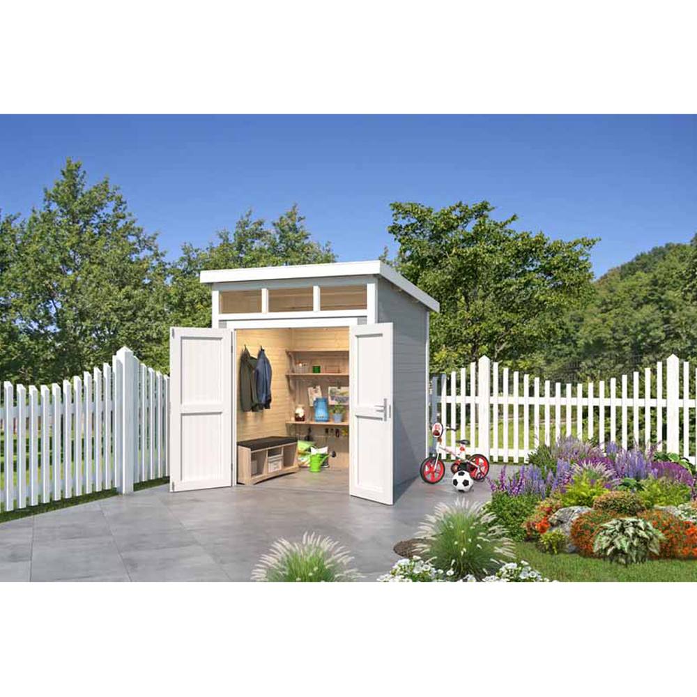 Lasita Maja Ltd Kibo 1-Log Cabin, Garden Room, Home Office - L220xW223.5xH245.1 cm in Light Tan 3