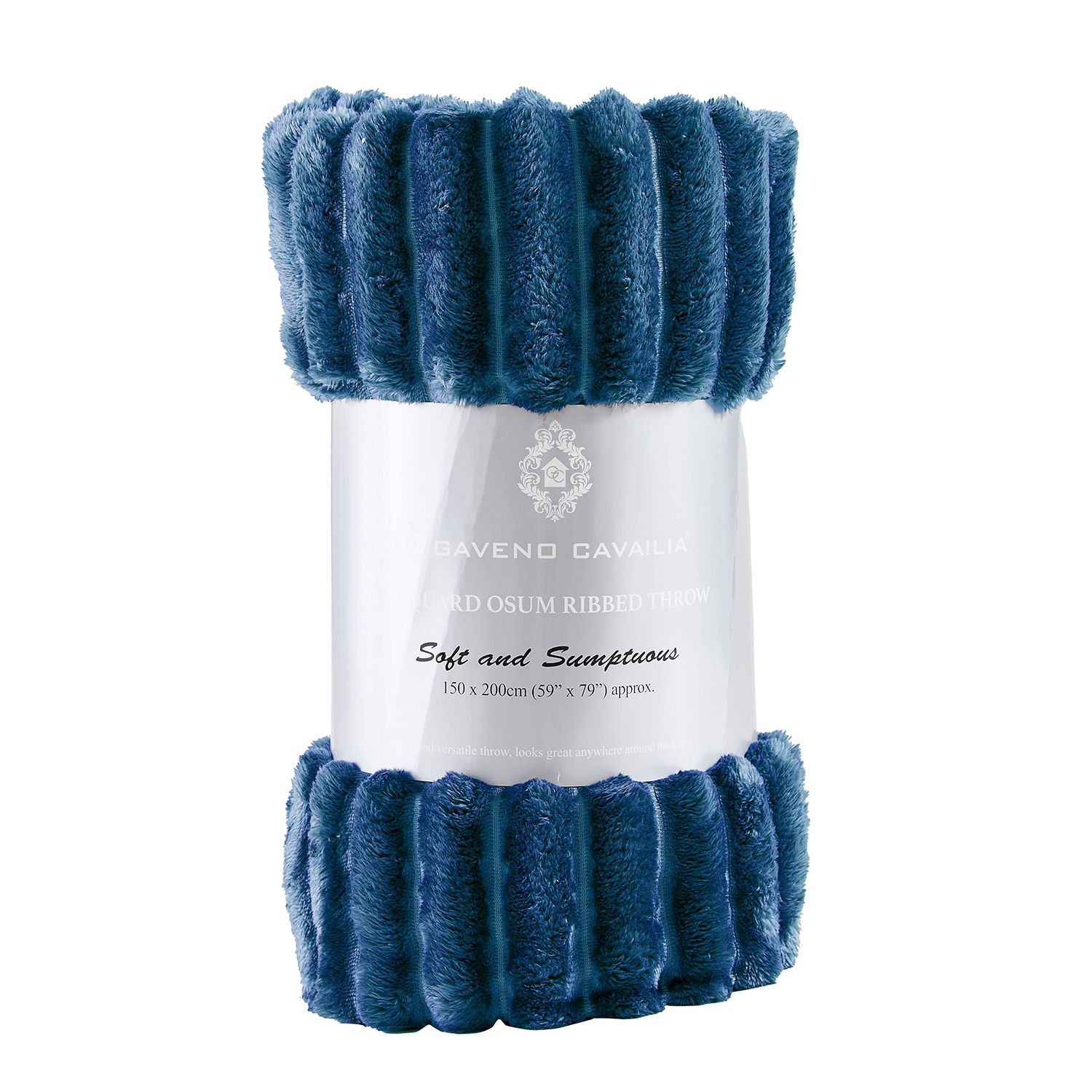 GAVENO CAVAILIA Osum Ribbed Throw in Navy