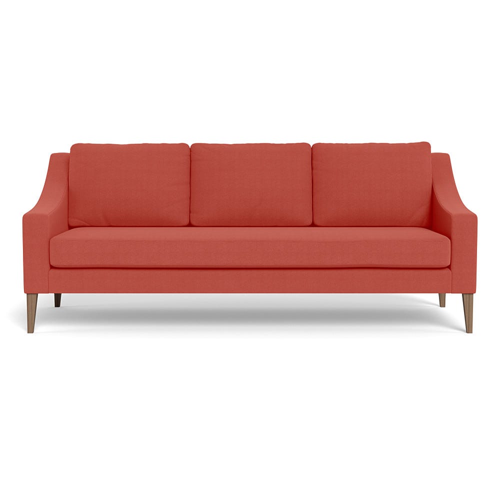 Heal's Richmond 4 Seater Sofa Linen Grenadine Tinted Ash Feet