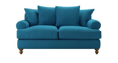 Teddy 2 Seat Sofabed in Marina Brushed Linen Cotton - sofa.com