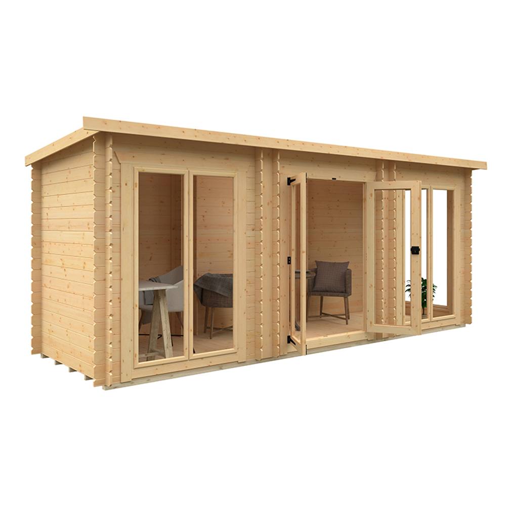 Buttercup Farm 18 x 6 Feet Astoria 19mm Flex - L525 x W175 x H217 cm - Natural 2