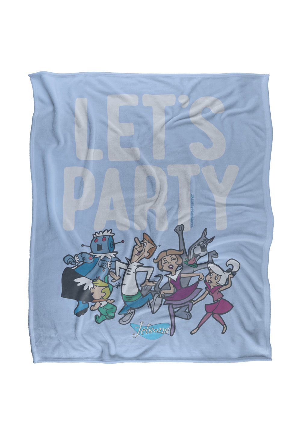 Warner Brothers Jetsons Officially Licensed Silky Touch Super Soft Throw Blanket 152 x 127 cm in White