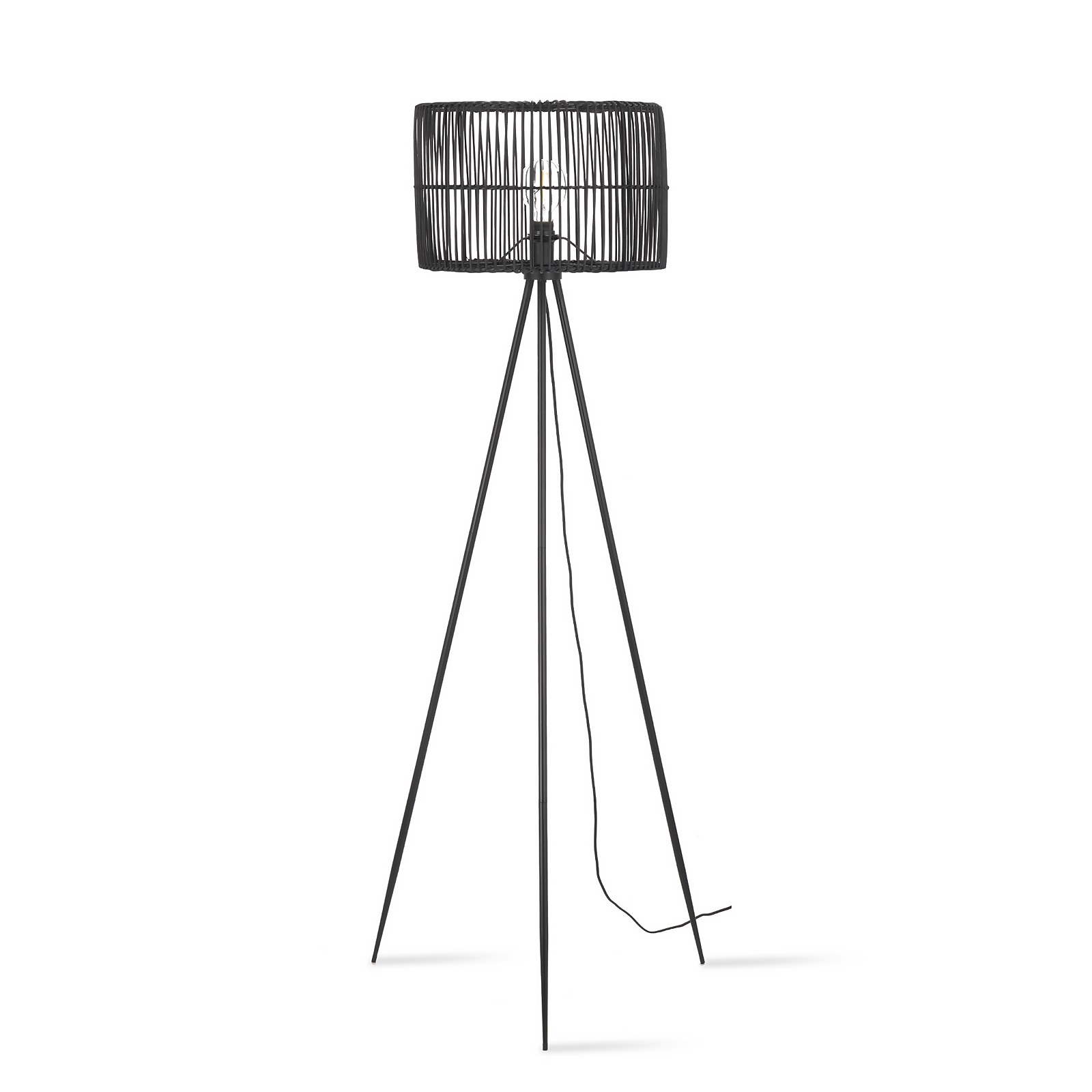 Benji Rattan Floor Lamp