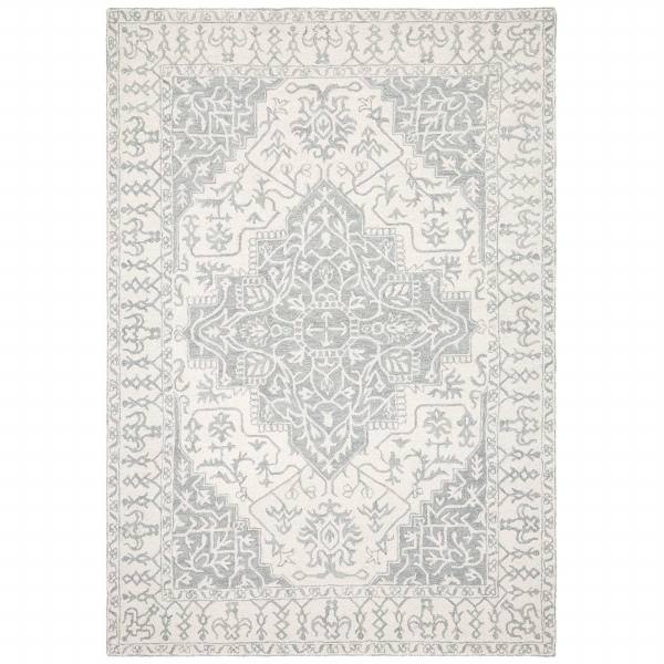 Windsor Wool Rug  Silver