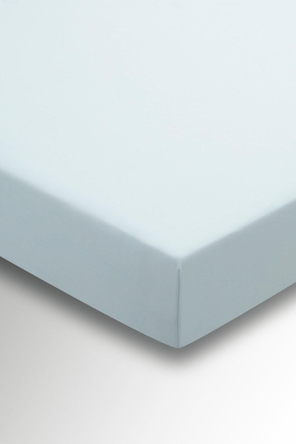Helena Springfield 'Plain Dye' Polycotton Fitted Sheet in Duck Egg Blue