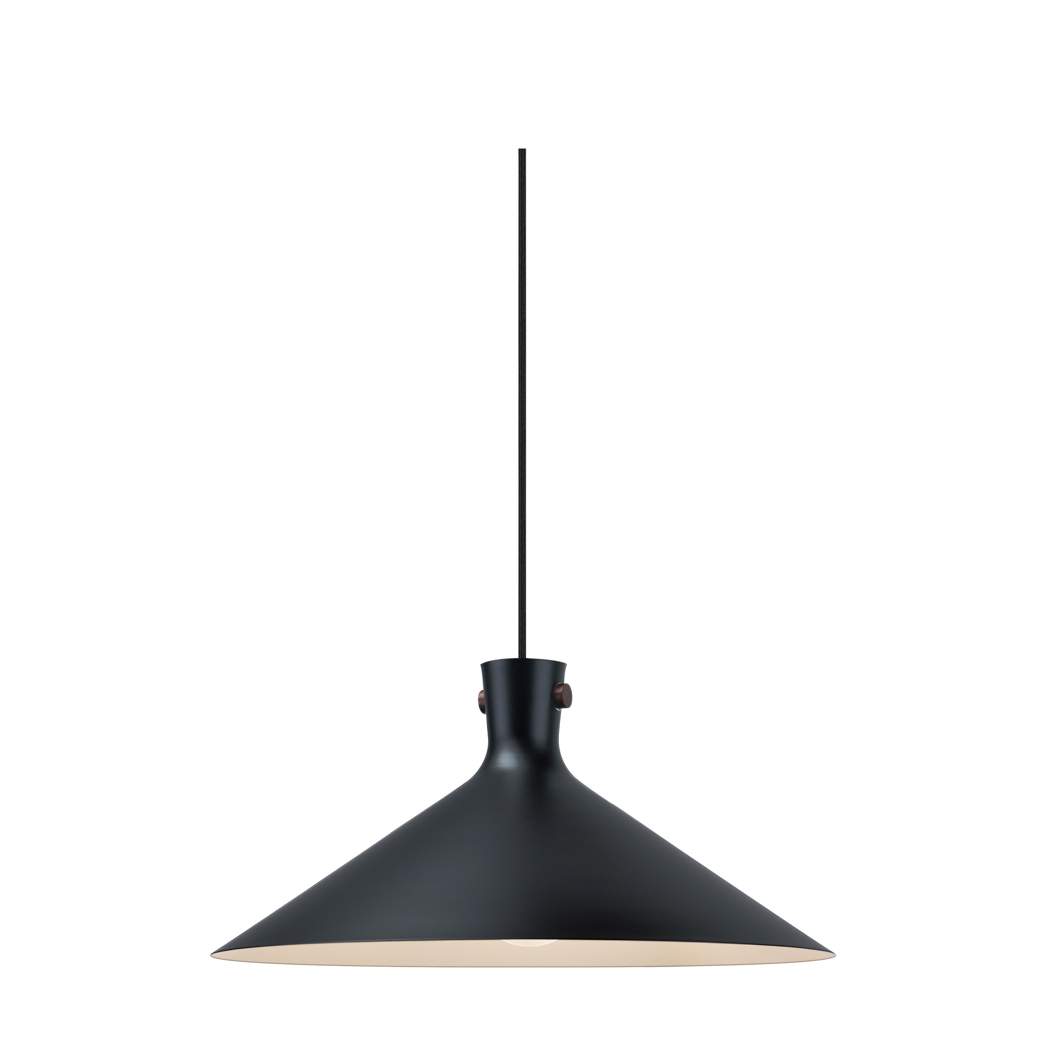 Nordlux Modern Indoor Pendant Light Black Metal E27 Wood - Mains Powered, IP20