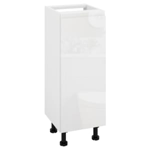 Wickes Lakemoor Gloss White Standard Depth Base Unit - 300mm