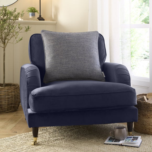 Churchgate Swithland Herringbone Square Cushion Cover
