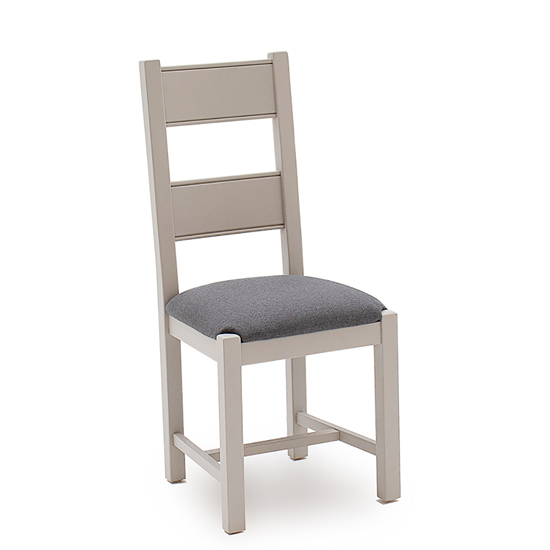Amberly Wooden Dining Chair In Grey