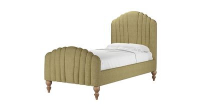 Bella Single Bed in Lemongrass Plush Tweed Boucle - sofa.com