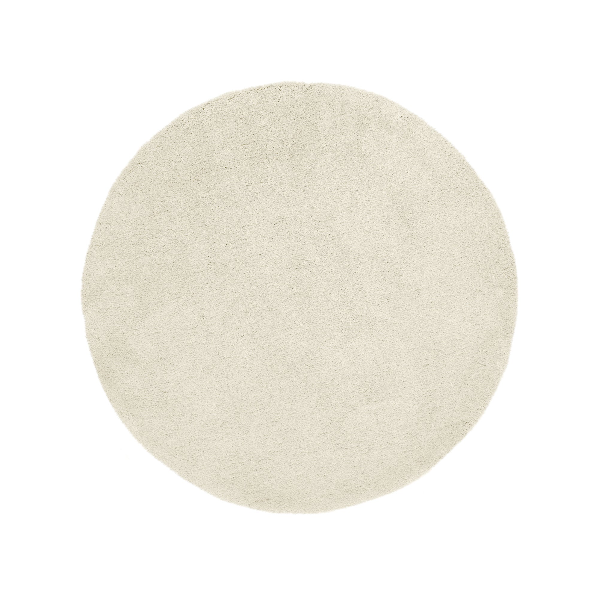 Teddy Bear Circle Rug Cream