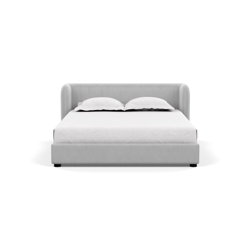 Heal's Group Bed King Velvet Platinum