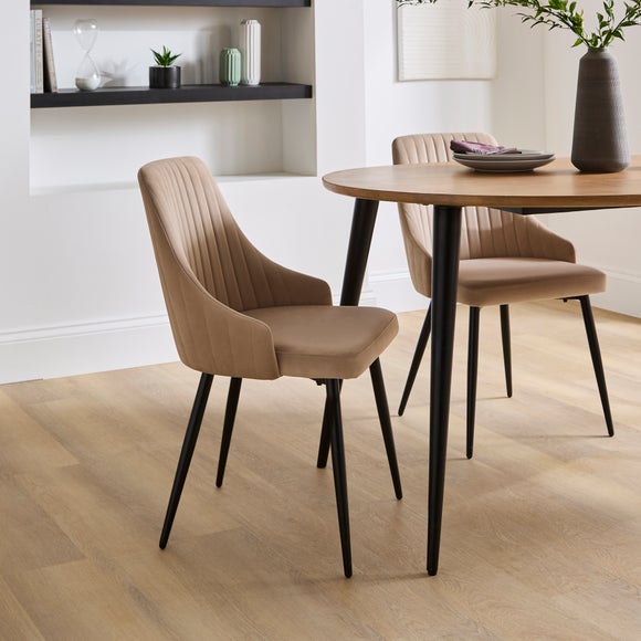 Shea Set of 2 Dining Chairs, Velvet