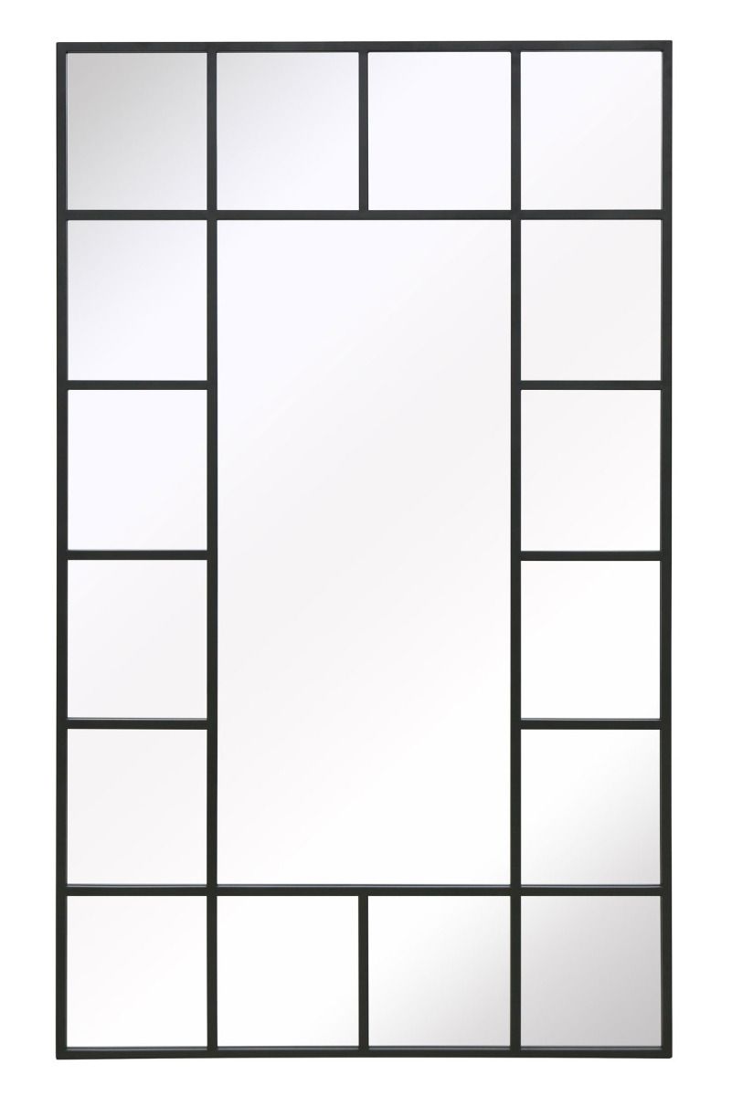 MirrorOutlet Black Modern Wall & Leaner Mirror 79" X 47" (200 x 120CM) 3