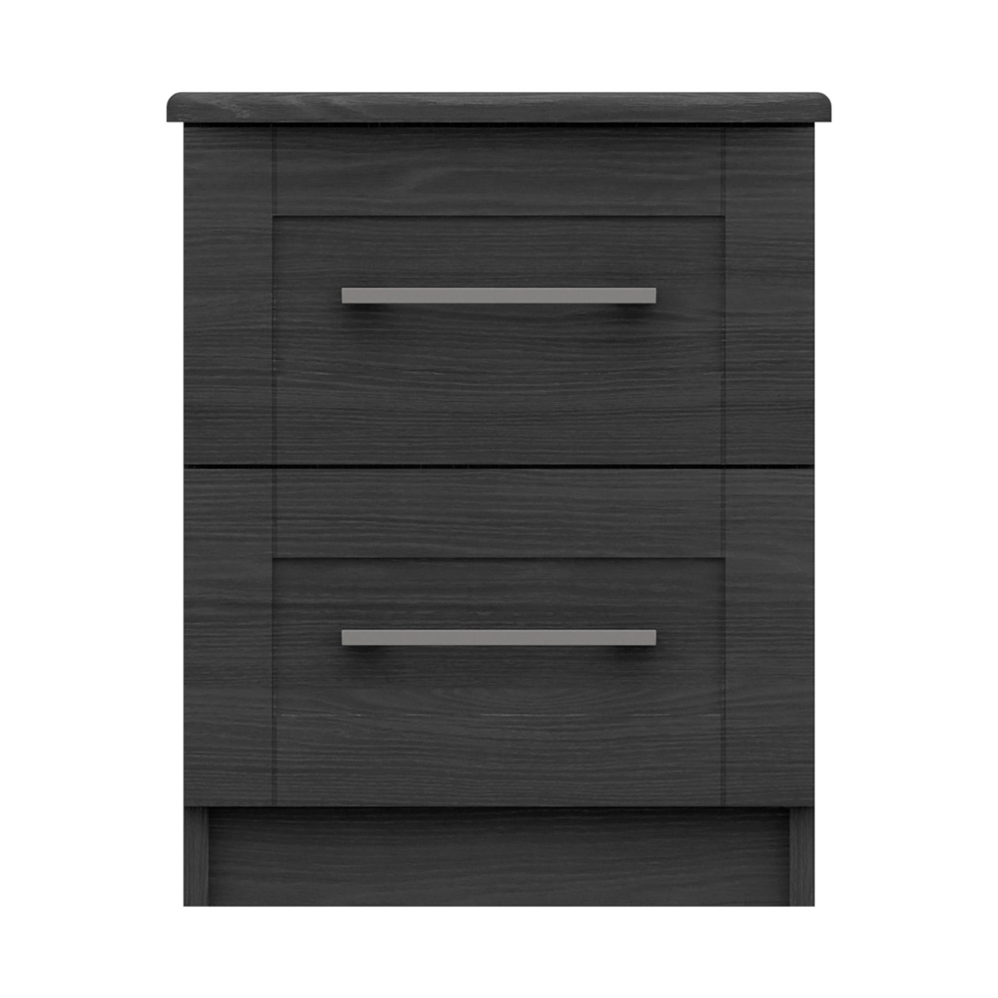 Ethan Graphite 2 Drawer Bedside Grey