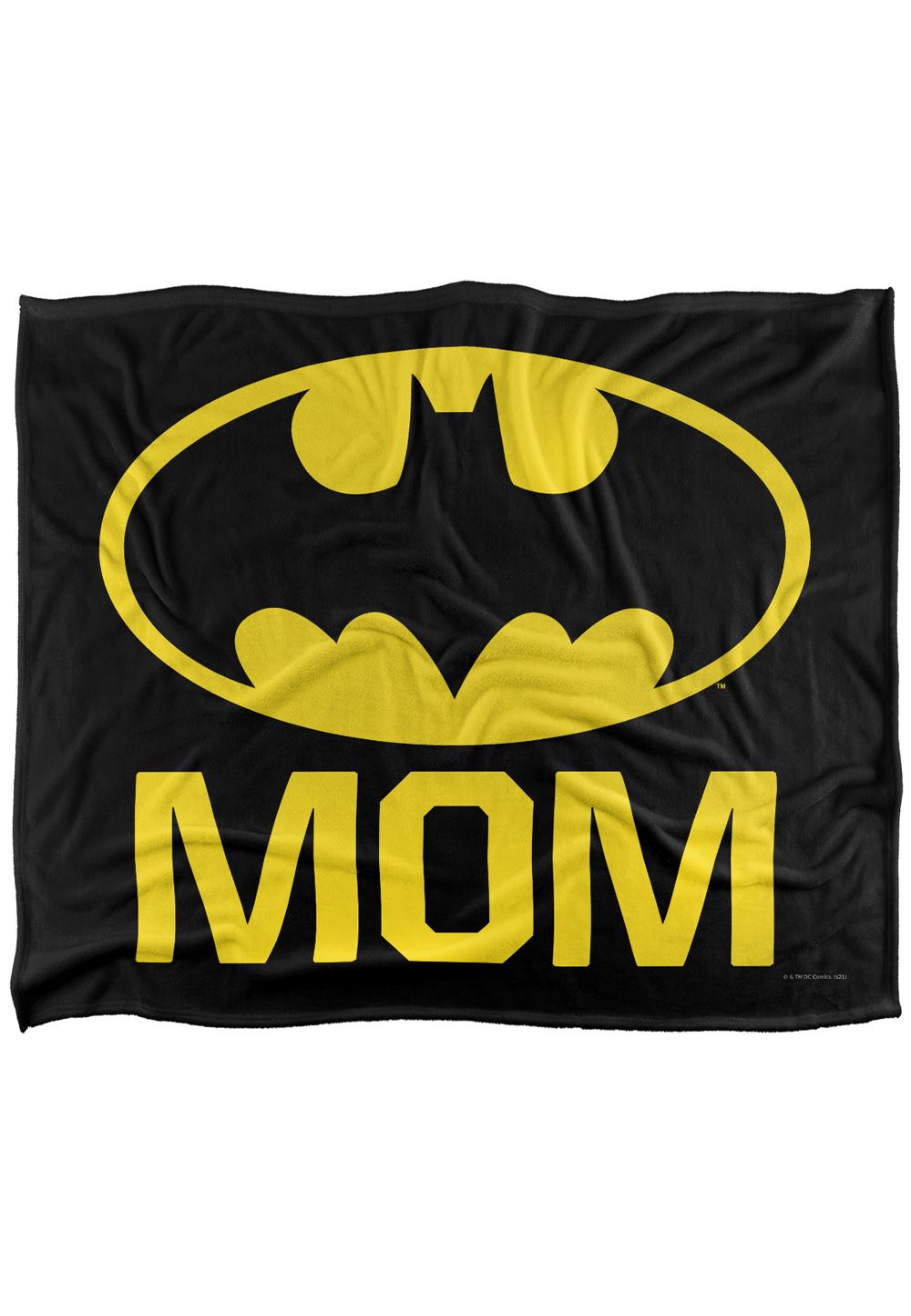 Batman Bat Mom Officially Licensed Silky Touch Super Soft Throw Blanket 152x127 cm in White