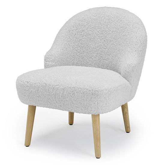 Ted Fabric Upholstered Accent Chair In Grey