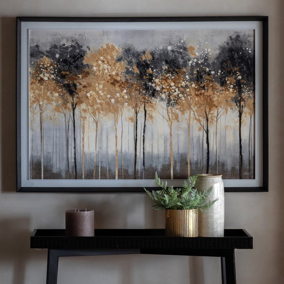 Cedar and Sage Textured Light Framed Canvas