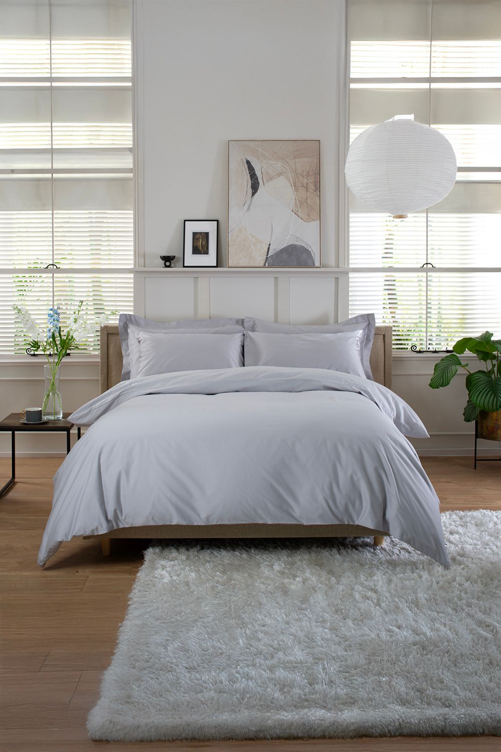 The Lyndon Company 800 Thread Count 100% Cotton Luxury Hotel Quality Duvet Cover Set | Deyongs 1846 in Grey