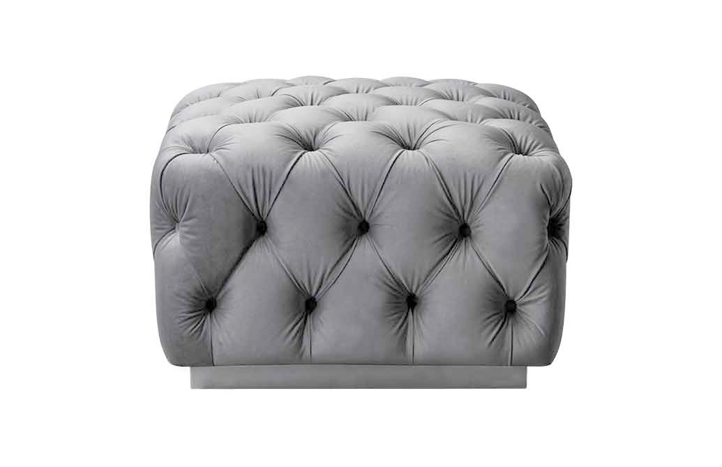 Frankfurt Footstool – Dove Grey