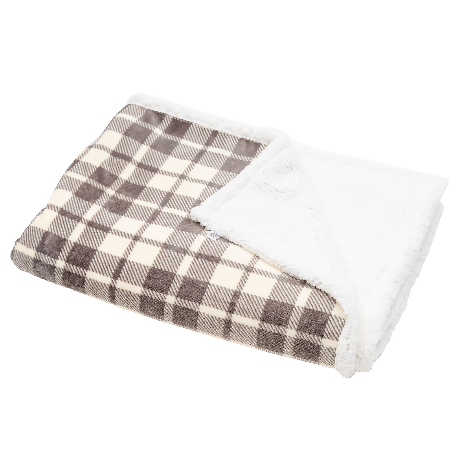 Grey Check Throw - 130x180cm