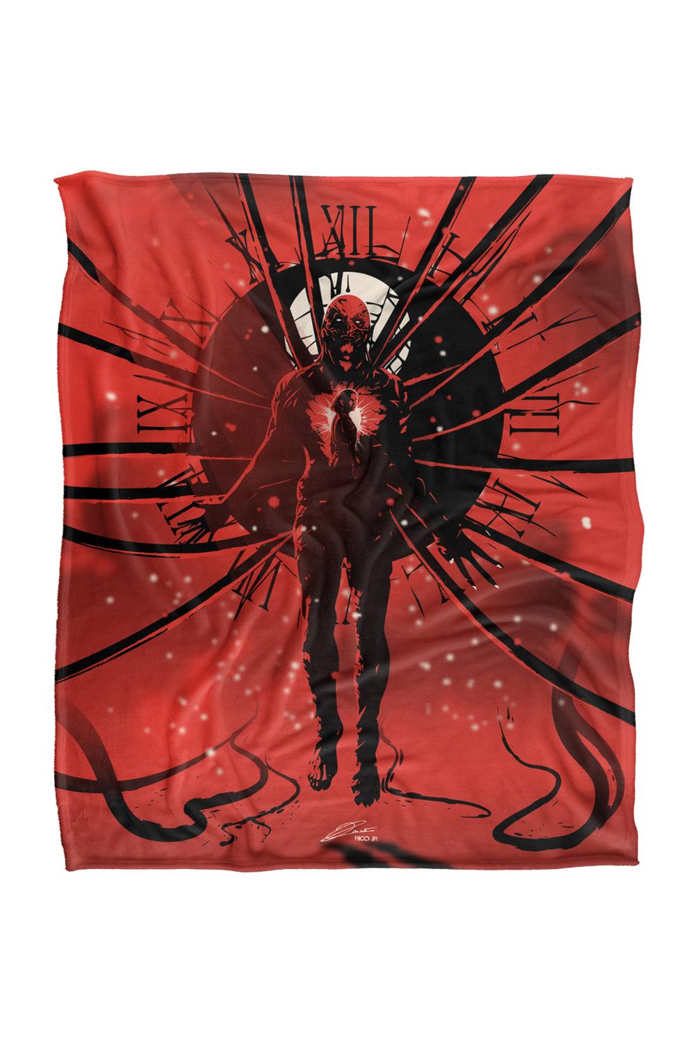 Stranger Things Vecna Clock Poster Super Soft Throw Blanket 152x127 Cm