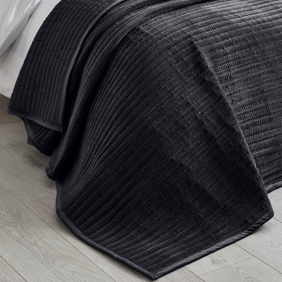 Catherine Lansfield Velvet Pinsonic Bedspread