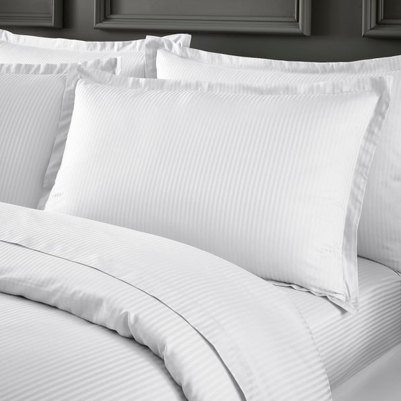 Hotel Cotton Stripe 400 Thread Count Oxford Pillowcase Pair