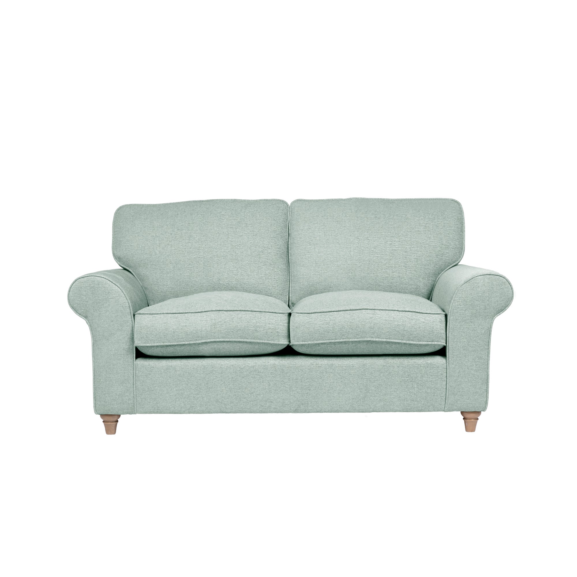 Rosa Fabric 2 Seater Sofa Light Green