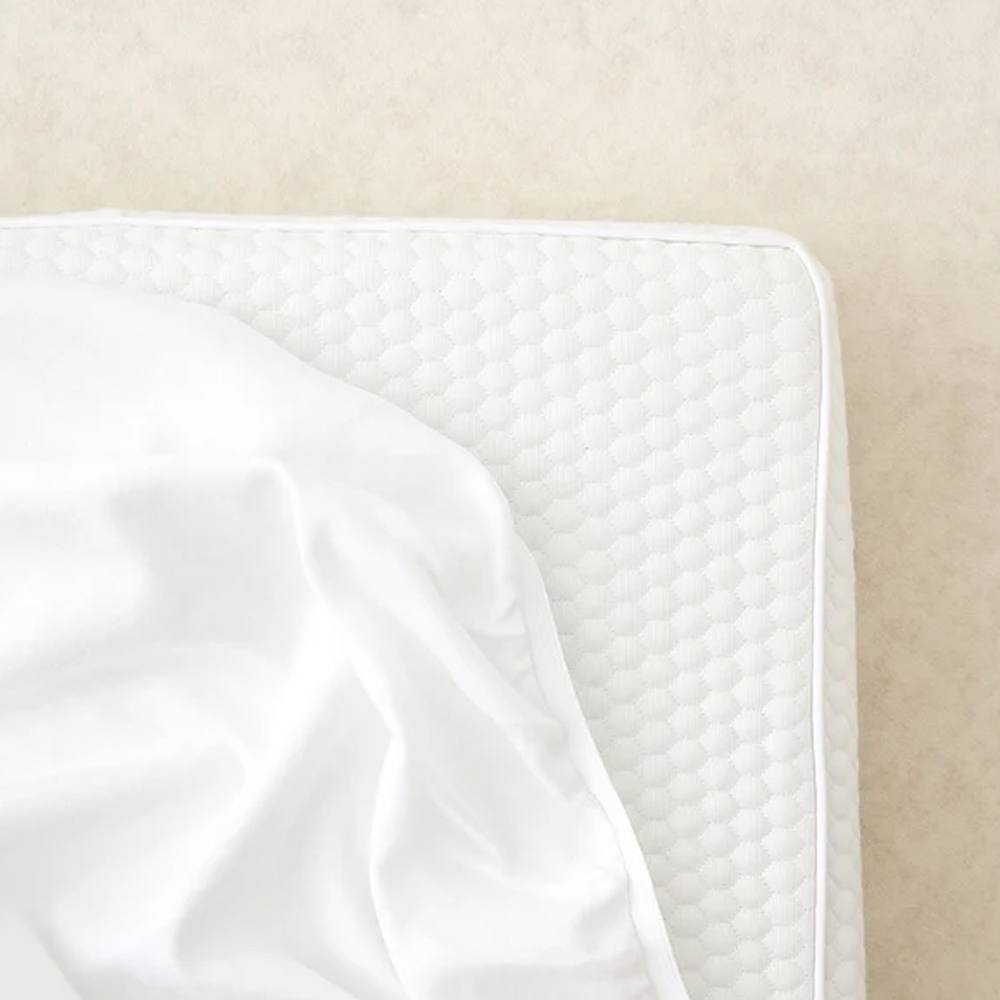 The Tiny Bed Company Premium Cotton Fitted Sheet for Cot - 160 x 80cm in White