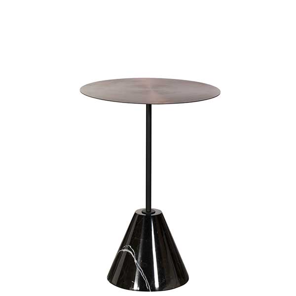 Metal and Marble Lamp Table
