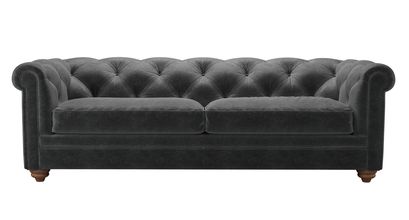 Patrick 3 Seat Sofabed in Armour Smart Velvet - sofa.com
