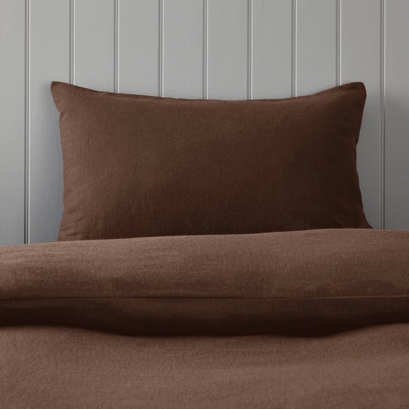 Soft & Cosy Luxury 100% Brushed Cotton Standard Pillowcase Pair