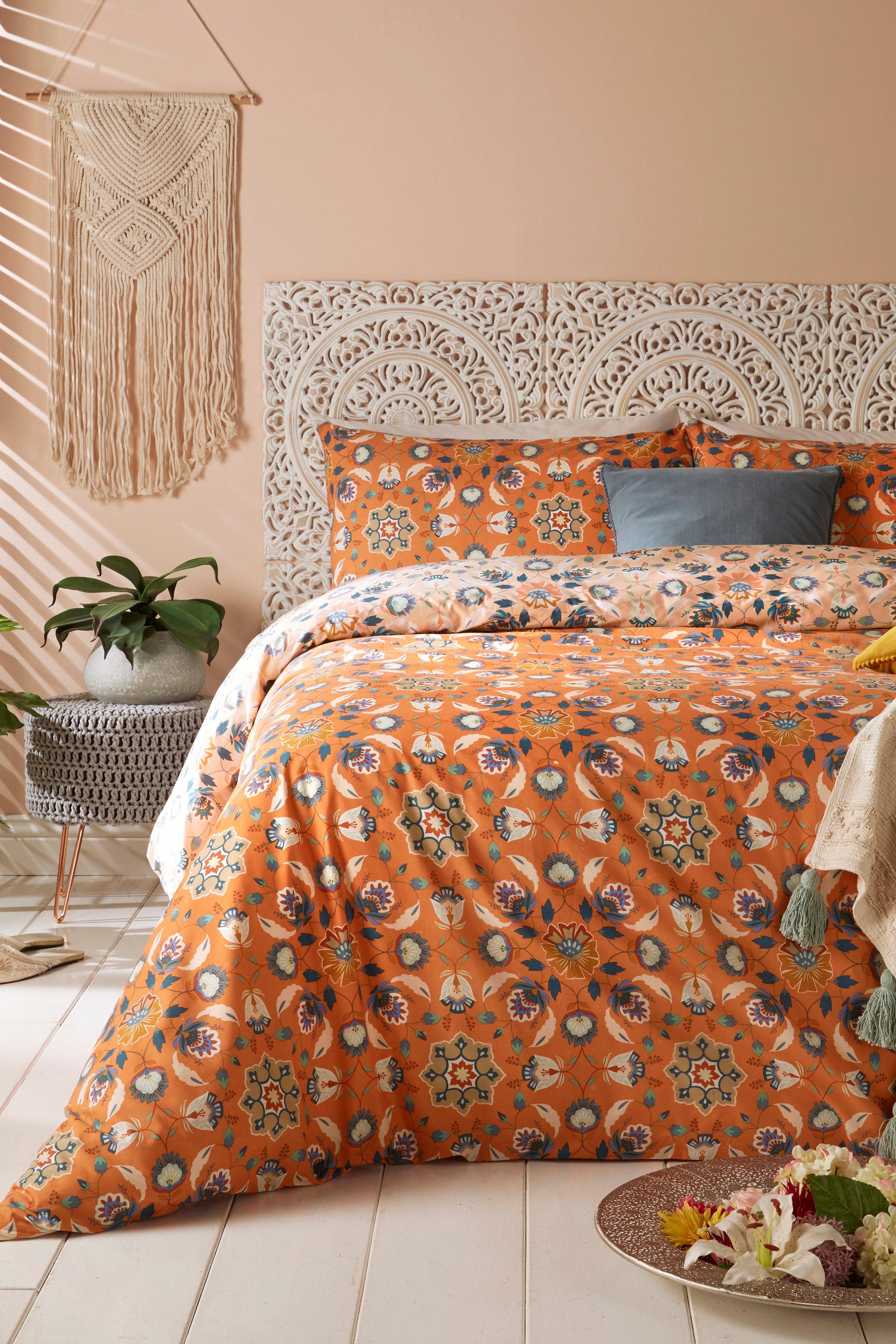 Folk Floral Double Duvet Set