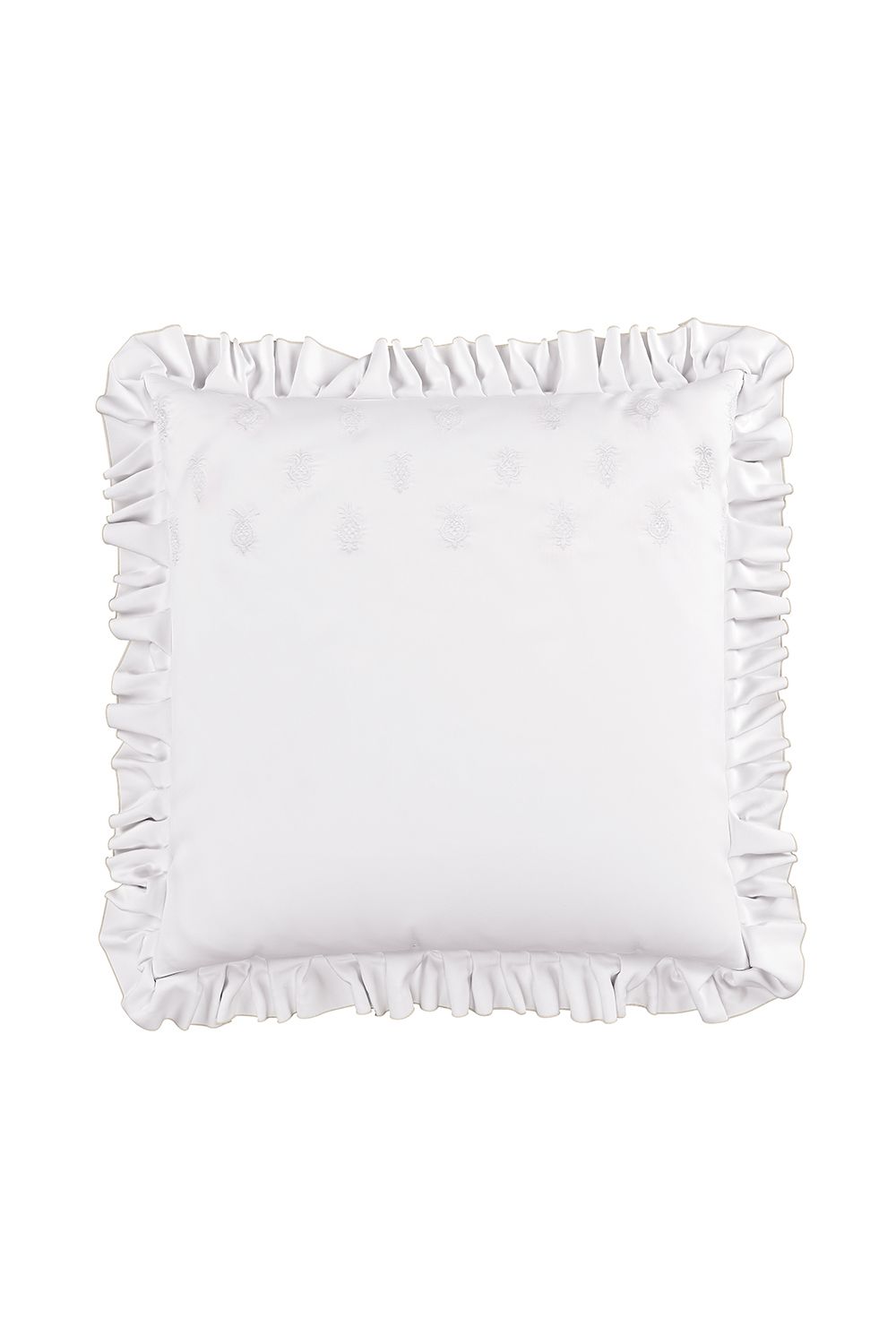 Sanderson 'Pinery' Cotton Square Pillowcase Pair in White