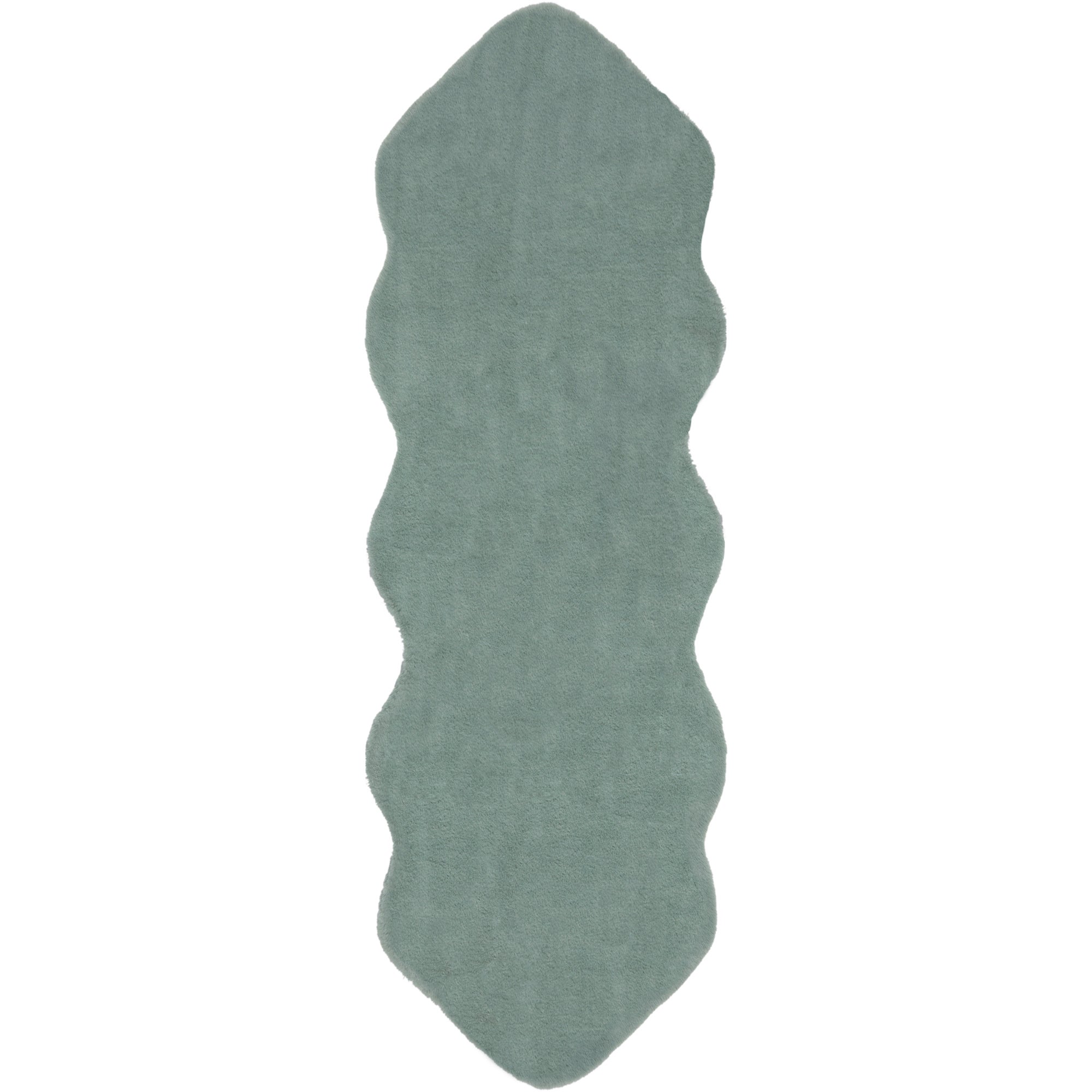 Supersoft Double Pelt Faux Fur Rug Green