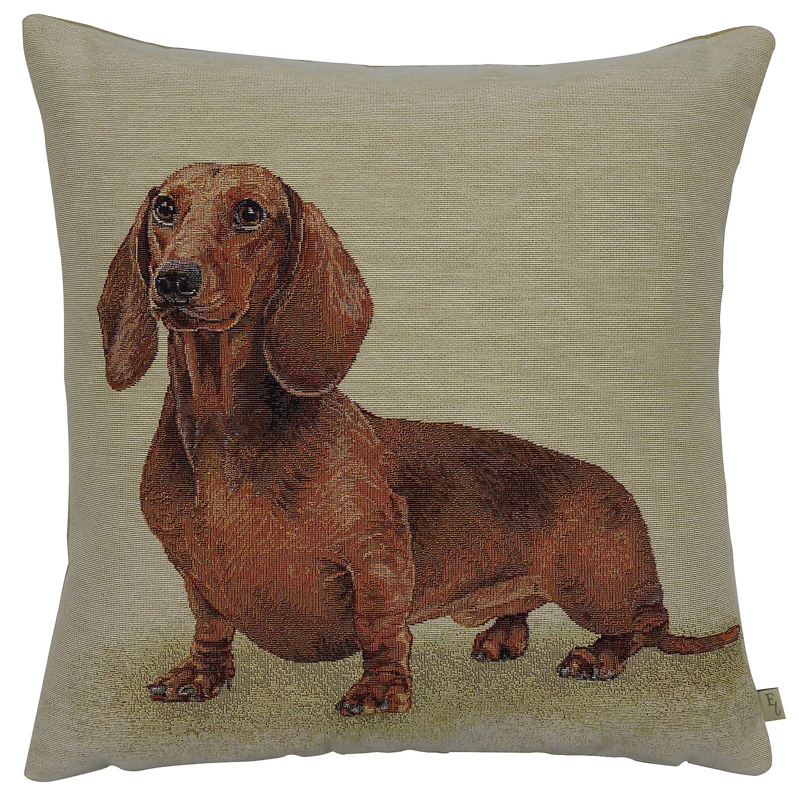 Sausage Dog Tapestry Cushion - 45x45cm