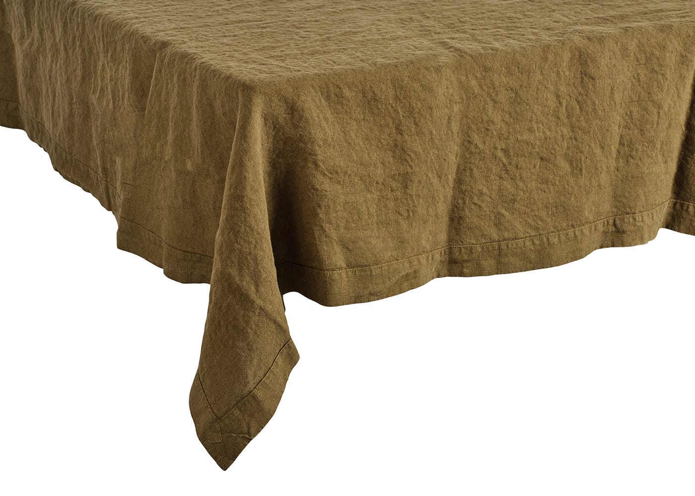 Heal's Linen Tablecloth Green