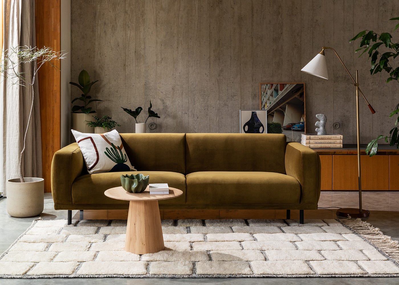 Heal's Harri 4 Str Sofa Chunky Boucle Ecru 2