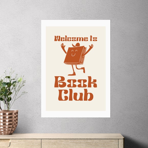 East End Prints Welcome To Book Club by Mother & Sun studio