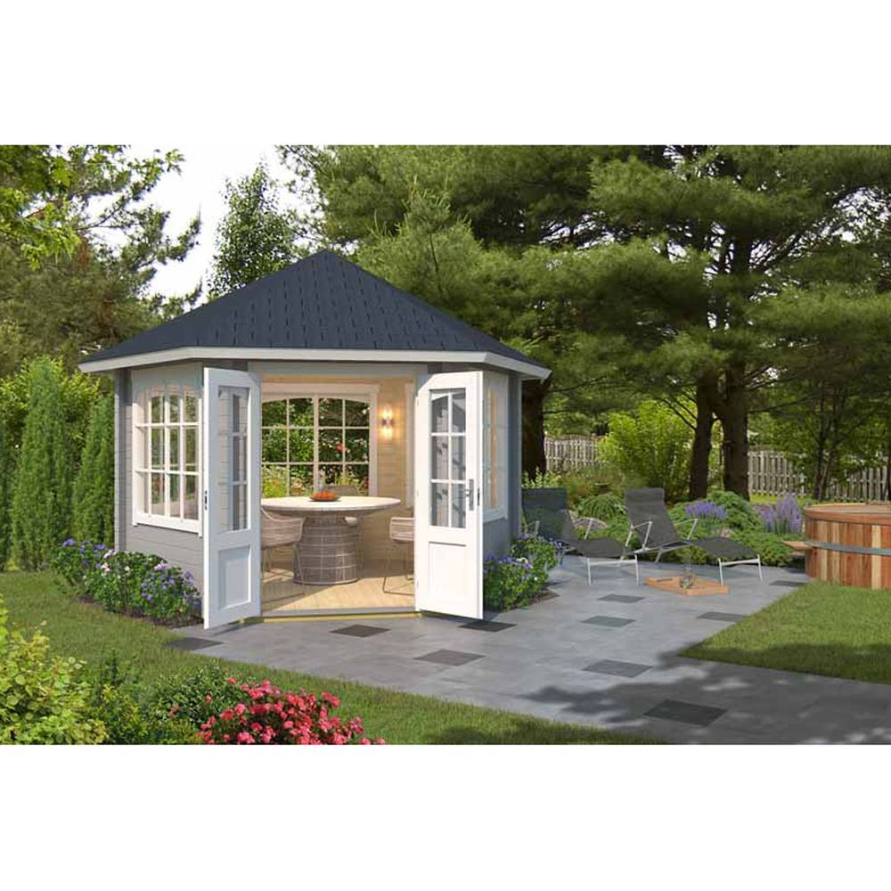 Lasita Maja Ltd Ilmenau-Log Cabin, Garden Room, Home Office - L420xW363.7xH306.7 cm in Light Tan 5