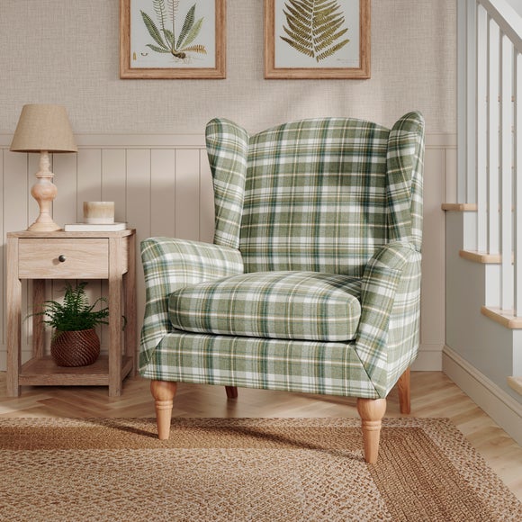Charnwood Check Occasional Armchair