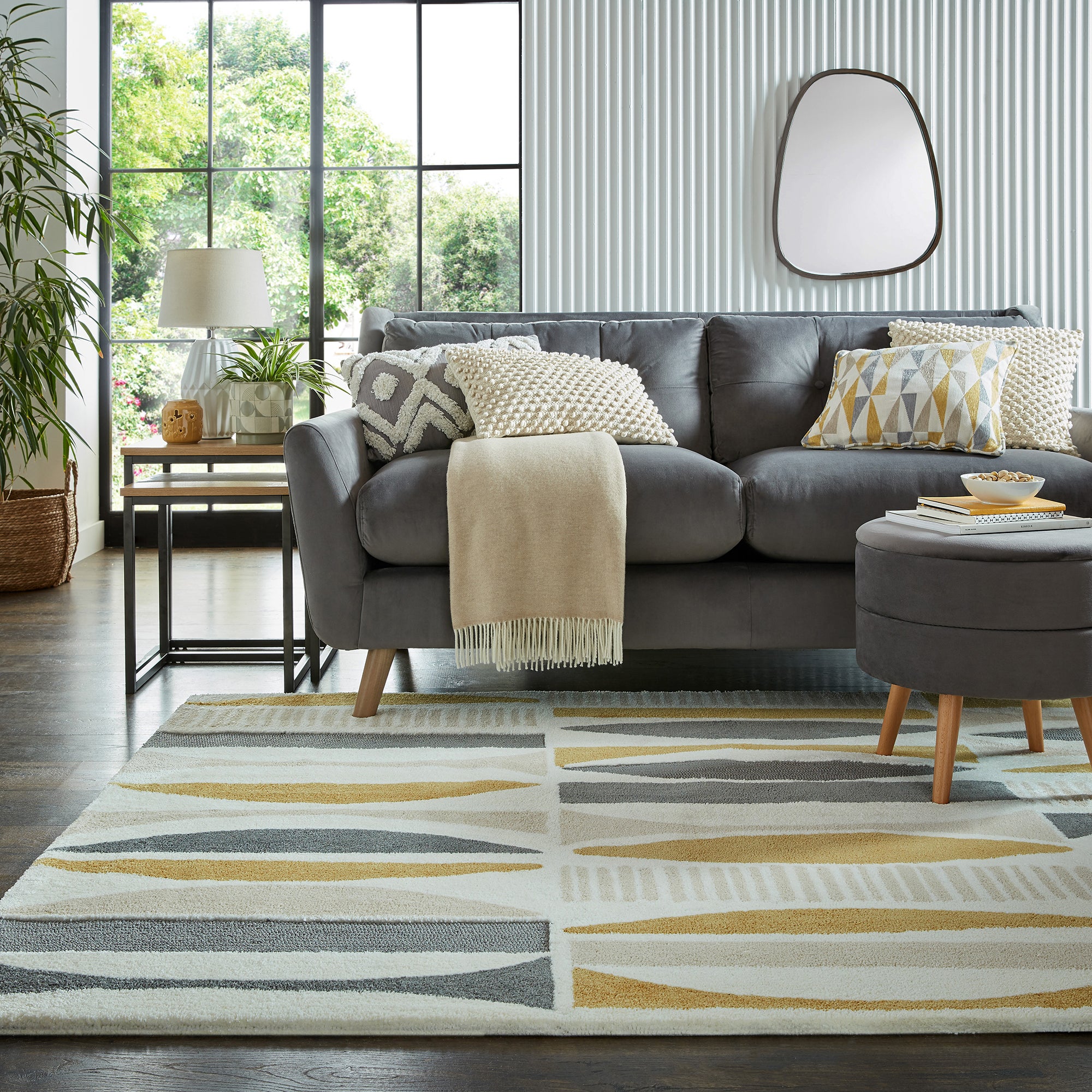 Cuba Geometric Rug Cuba Geometric Ochre