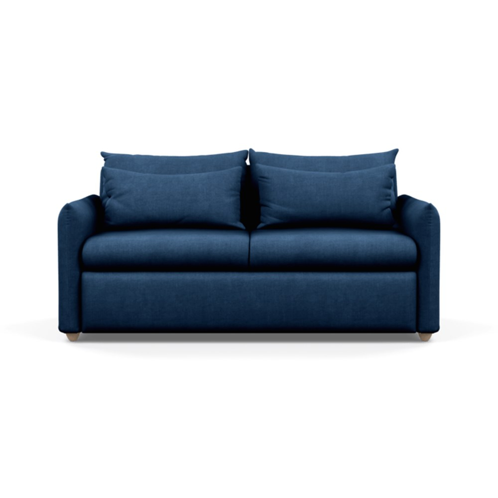Heal's Pillow Sofa Bed Capelo Linen-Cotton Inkspot Natural Feet