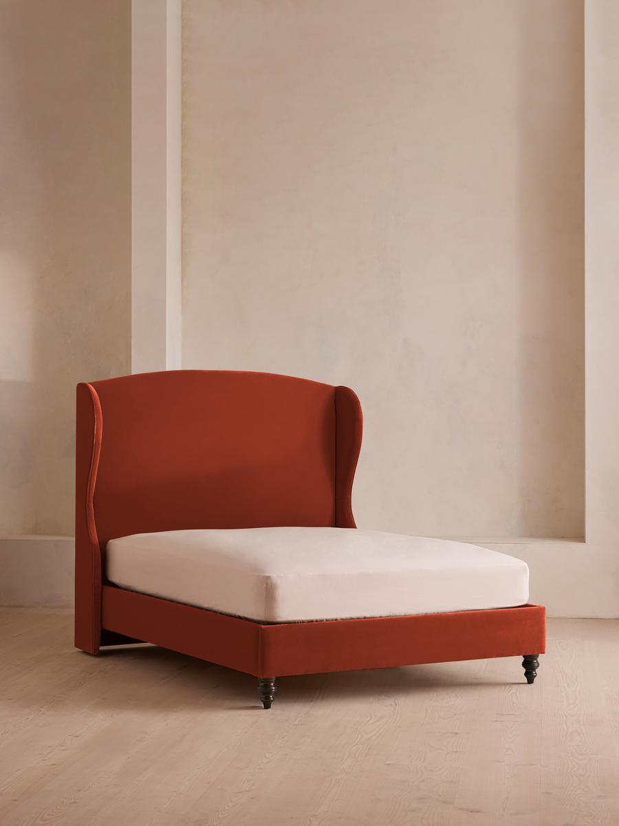 Rivas Bed, Super King, Velvet Rust