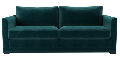 Aissa 3 Seat Sofa Bed in Jade Smart Velvet - sofa.com