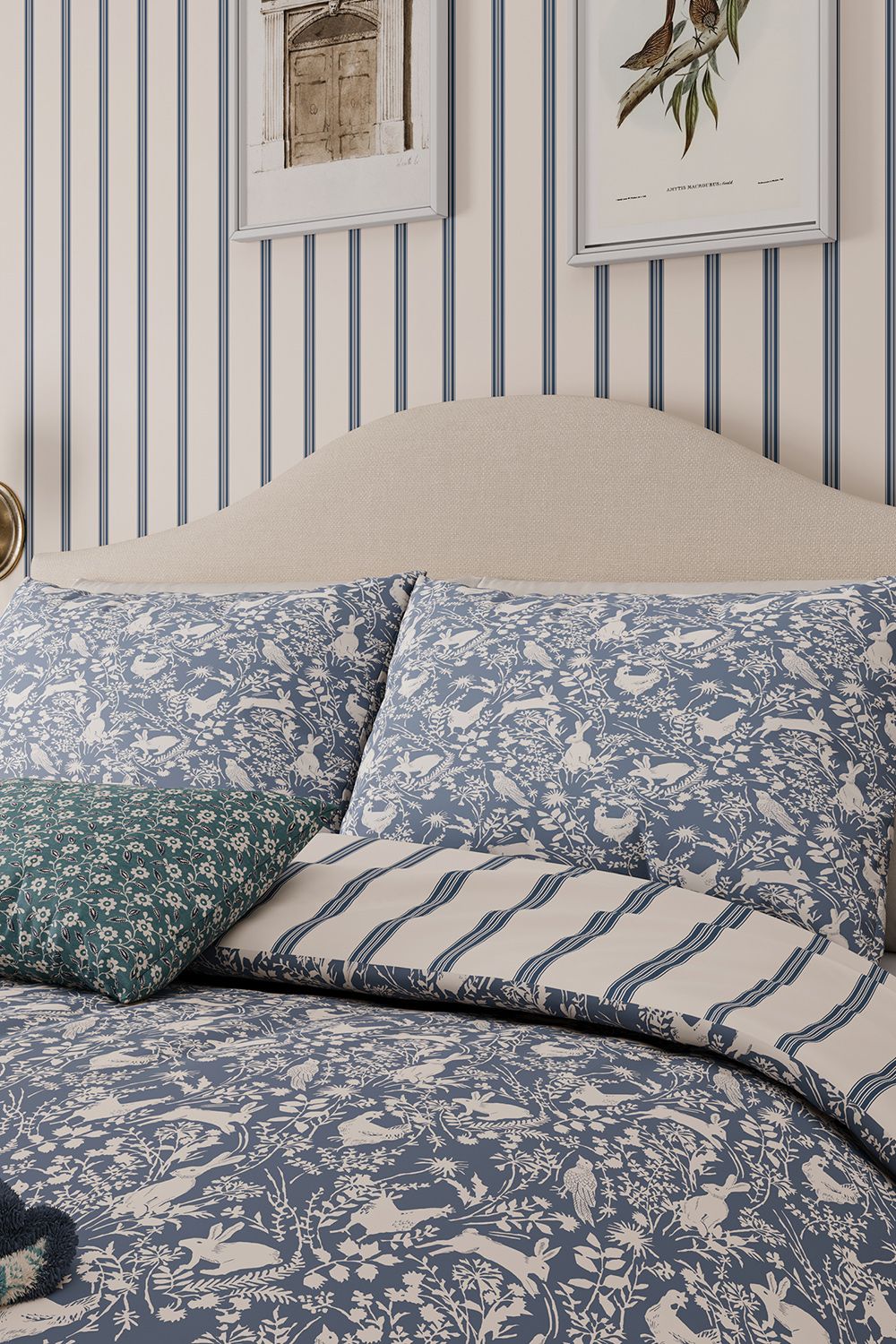 Helena Springfield 'Forest Friends' Cotton Duvet Cover Set in Blue 2