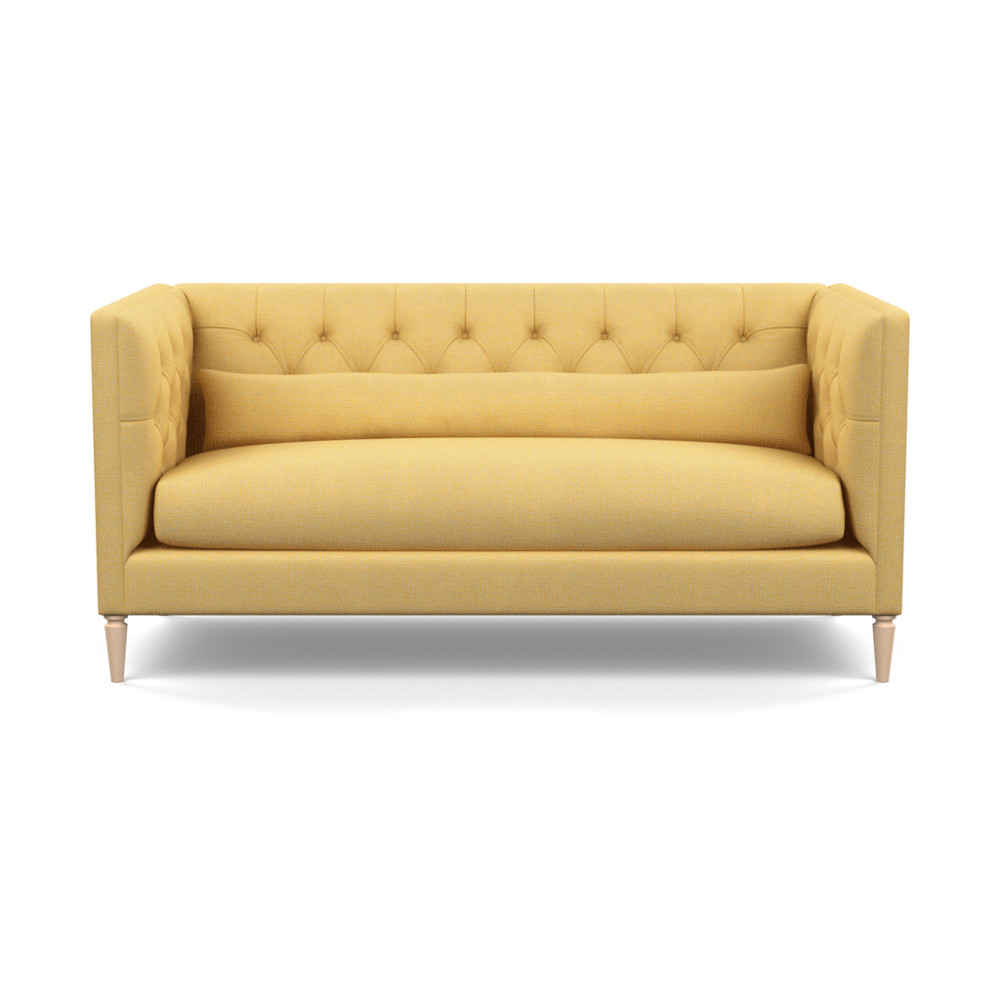 Heal's Balmoral 3 Seater Sofa Tejo Recycled Ochre Natural Feet