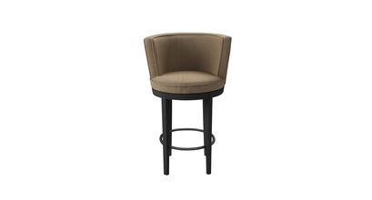 Margaux Bar Stool in Flax Pure Belgian Linen - sofa.com