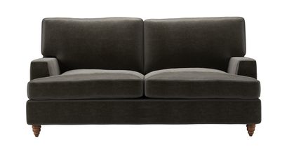 Isla 2 Seat Sofabed in Elephant Cotton Matt Velvet - sofa.com